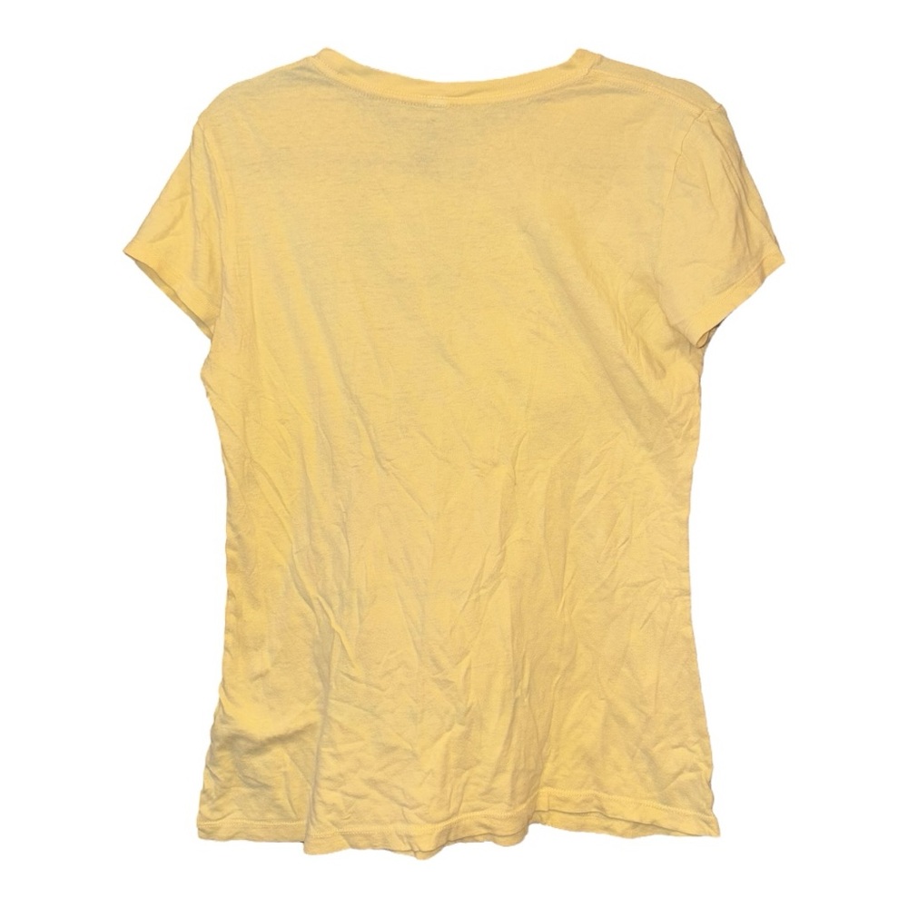 Peanuts Snoopy & Woodstock Yellow Graphic Tee Size Large ARC - Picture 3 of 4